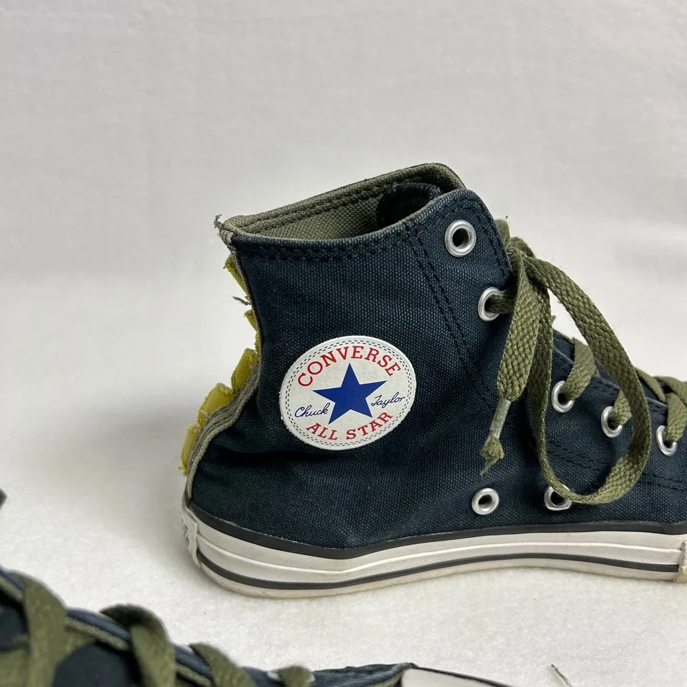Dinosaur Prehistoric Converse Kids Size 3 Black Chuck‎ Taylor Dinoverse High Top